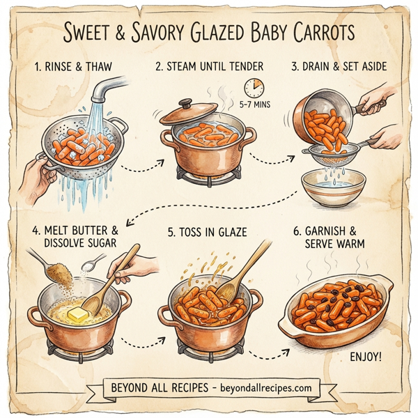 Sweet & Savory Glazed Baby Carrots instructions
