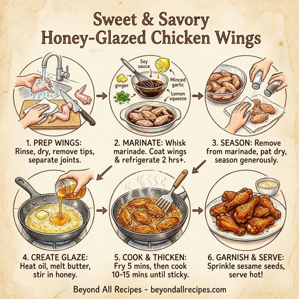 Sweet & Savory Honey-Glazed Chicken Wings instructions