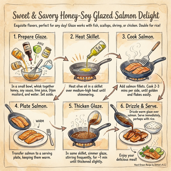 Sweet & Savory Honey-Soy Glazed Salmon Delight instructions