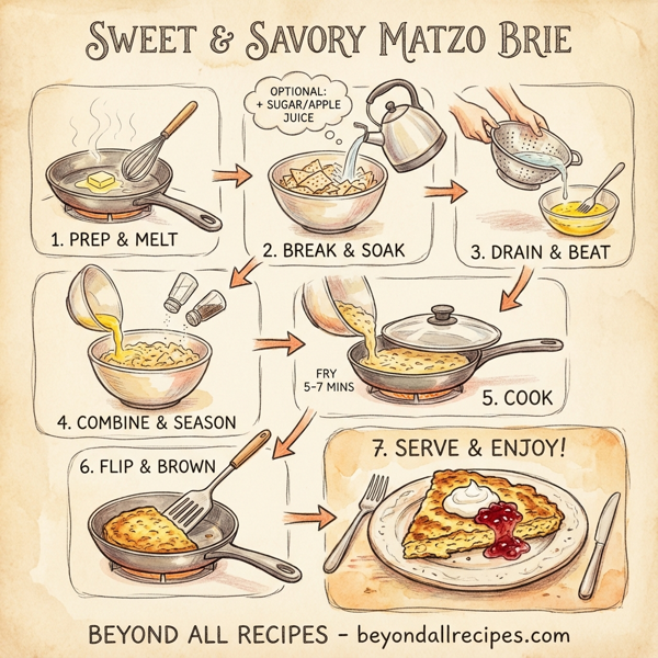 Sweet & Savory Matzo Brie instructions