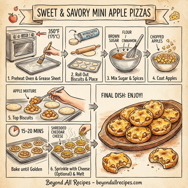 Sweet & Savory Mini Apple Pizzas instructions