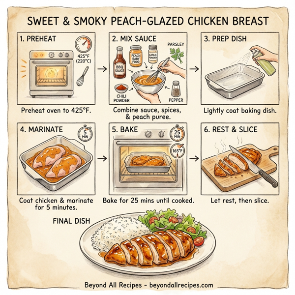 Sweet & Smoky Peach-Glazed Chicken Breast instructions