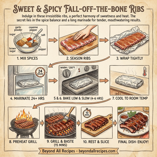 Sweet & Spicy Fall-Off-The-Bone Ribs instructions