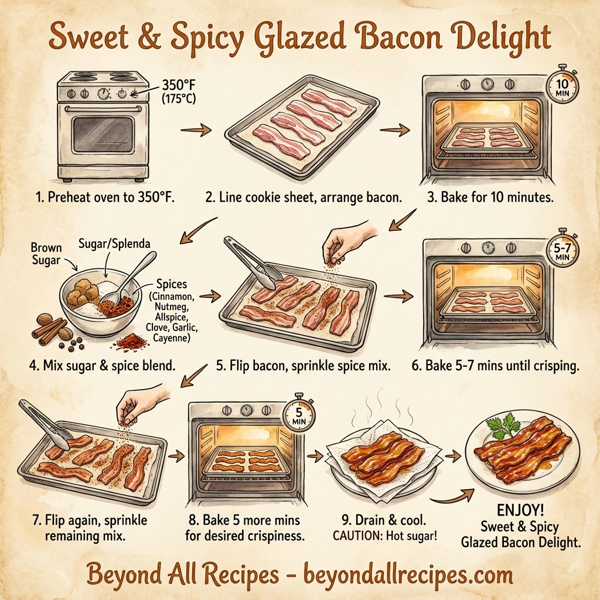 Sweet & Spicy Glazed Bacon Delight instructions
