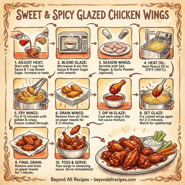 Sweet & Spicy Glazed Chicken Wings instructions