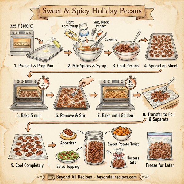 Sweet & Spicy Holiday Pecans instructions