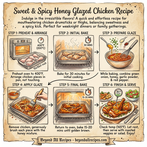 Sweet & Spicy Honey Glazed Chicken instructions