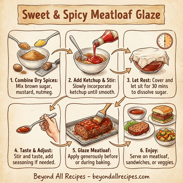 Sweet & Spicy Meatloaf Glaze instructions