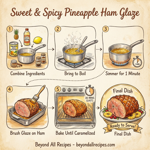 Sweet & Spicy Pineapple Ham Glaze instructions