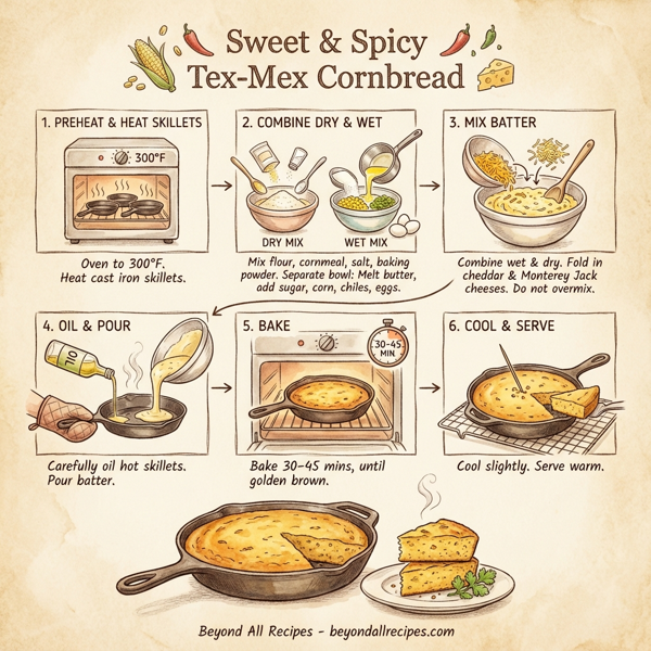 Sweet & Spicy Tex-Mex Cornbread instructions