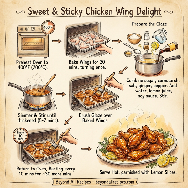 Sweet & Sticky Chicken Wing Delight instructions