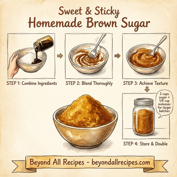 Sweet & Sticky Homemade Brown Sugar instructions