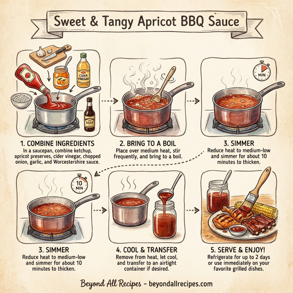 Sweet & Tangy Apricot BBQ Sauce instructions