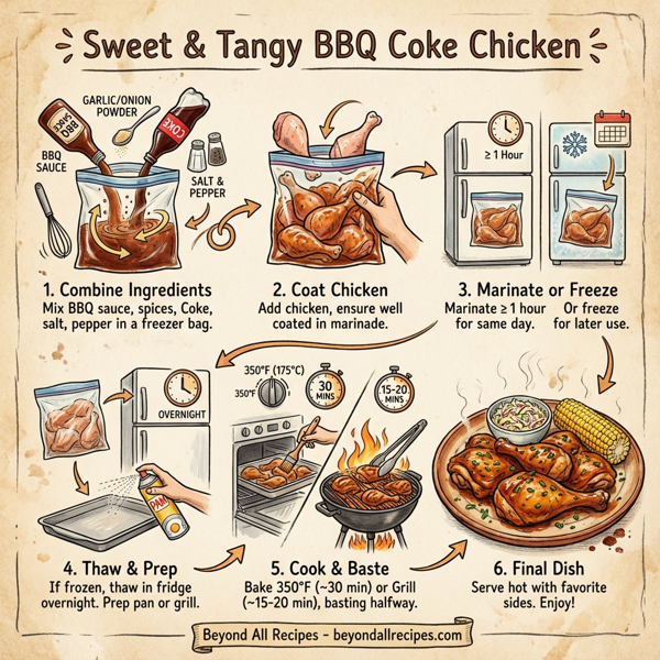 Sweet & Tangy BBQ Coke Chicken instructions