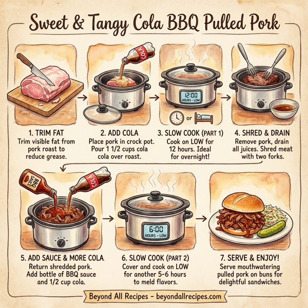 Sweet & Tangy Cola BBQ Pulled Pork instructions