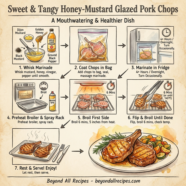 Sweet & Tangy Honey-Mustard Glazed Pork Chops instructions