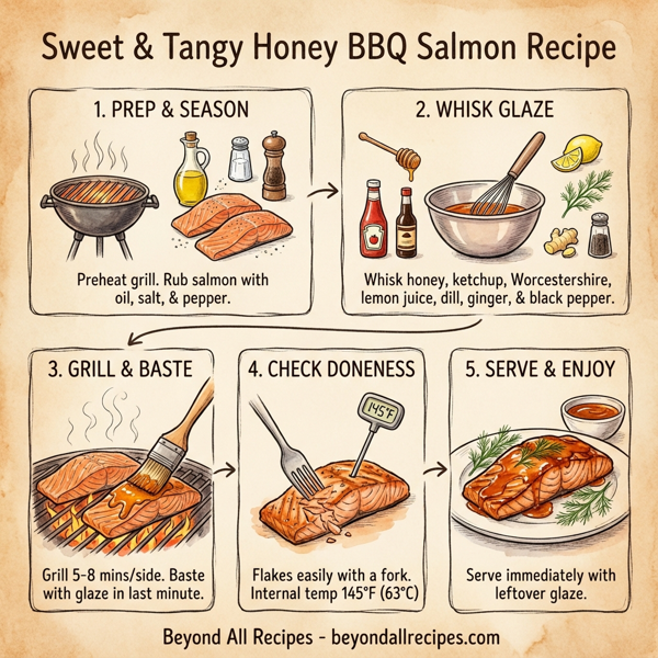 Sweet & Tangy Honey BBQ Salmon instructions