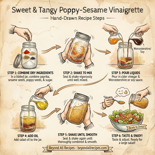 Sweet & Tangy Poppy-Sesame Vinaigrette instructions