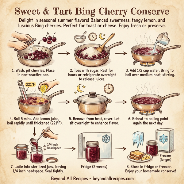 Sweet & Tart Bing Cherry Conserve instructions