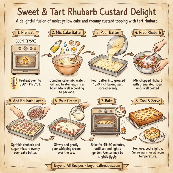 Sweet & Tart Rhubarb Custard Delight instructions