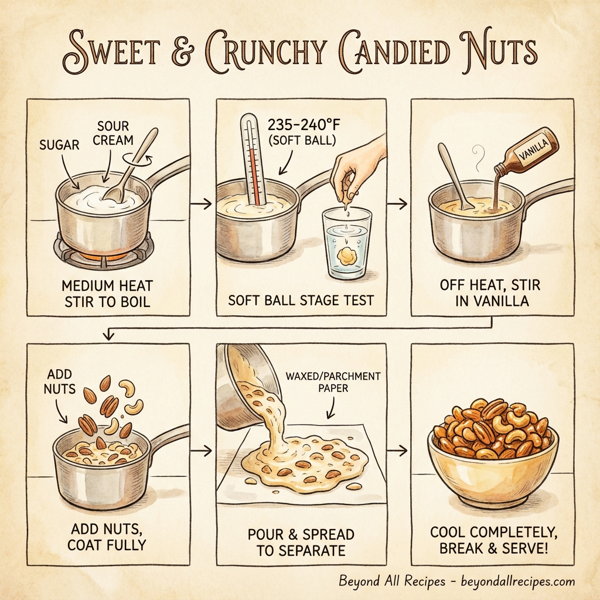Sweet and Crunchy Candied Nuts instructions