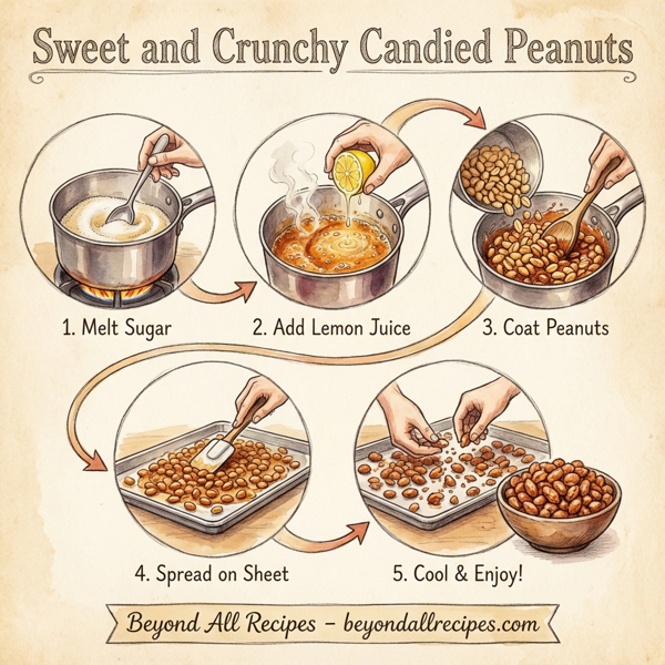 Sweet and Crunchy Candied Peanuts instructions