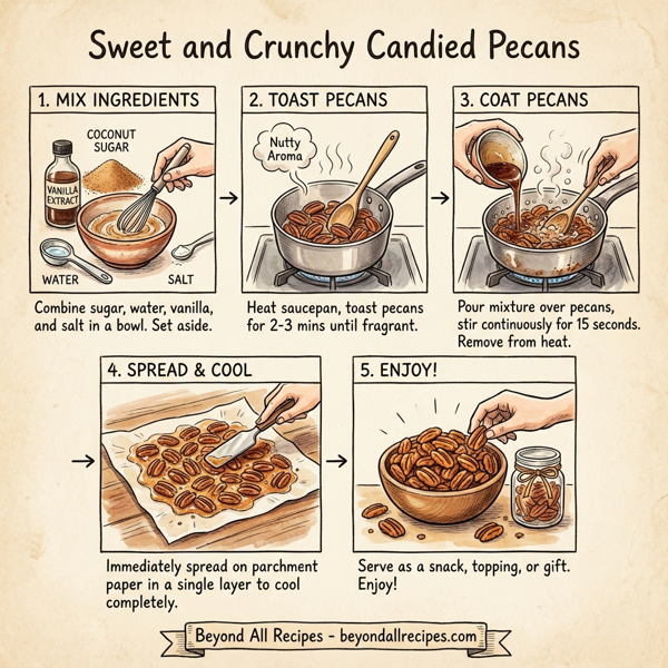 Sweet and Crunchy Candied Pecans instructions