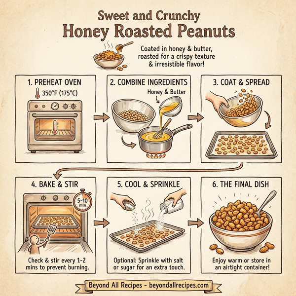 Sweet and Crunchy Honey Roasted Peanuts instructions