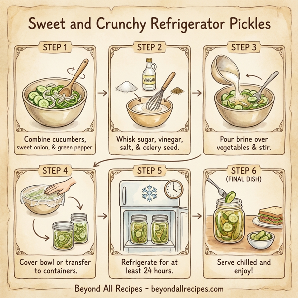 Sweet and Crunchy Refrigerator Pickles instructions