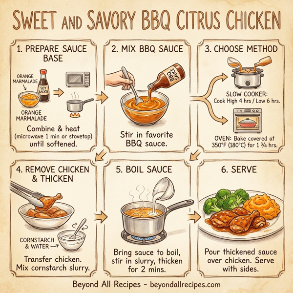 Sweet and Savory BBQ Citrus Chicken instructions