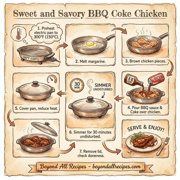 Sweet and Savory BBQ Coke Chicken instructions
