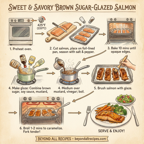 Sweet and Savory Brown Sugar-Glazed Salmon instructions