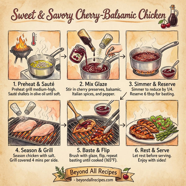 Sweet and Savory Cherry-Balsamic Chicken instructions