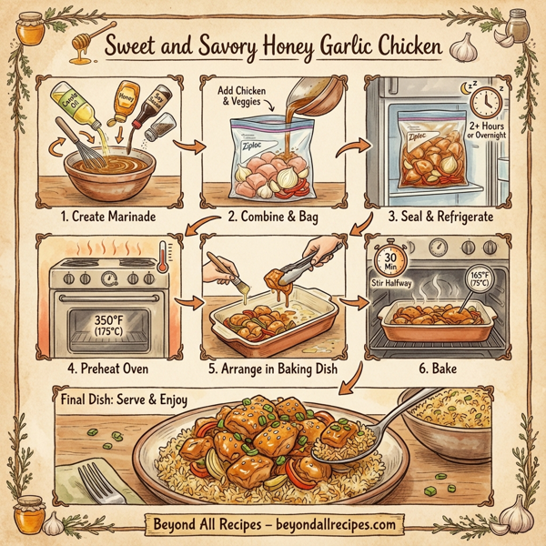 Sweet and Savory Honey Garlic Chicken instructions