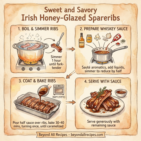 Sweet and Savory Irish Honey-Glazed Spareribs instructions