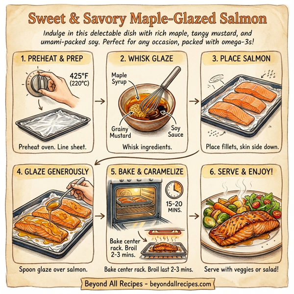 Sweet and Savory Maple-Glazed Salmon instructions