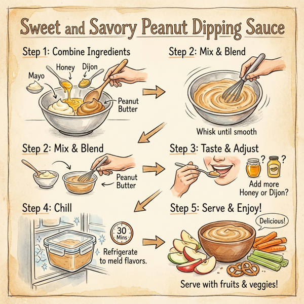 Sweet and Savory Peanut Dipping Sauce instructions