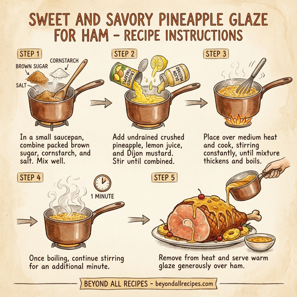 Sweet and Savory Pineapple Glaze for Ham instructions