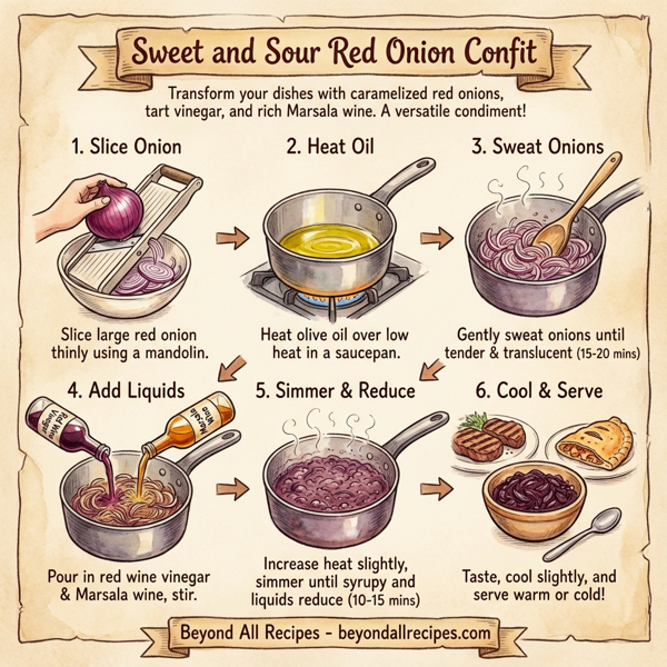 Sweet and Sour Red Onion Confit instructions