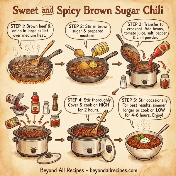 Sweet and Spicy Brown Sugar Chili instructions