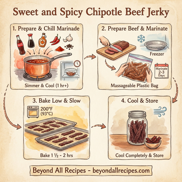 Sweet and Spicy Chipotle Beef Jerky instructions