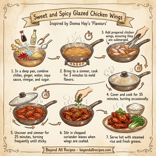 Sweet and Spicy Glazed Chicken Wings instructions