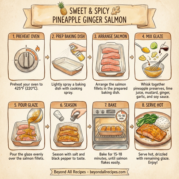 Sweet and Spicy Pineapple Ginger Salmon instructions