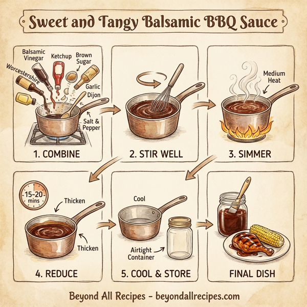 Sweet and Tangy Balsamic BBQ Sauce instructions