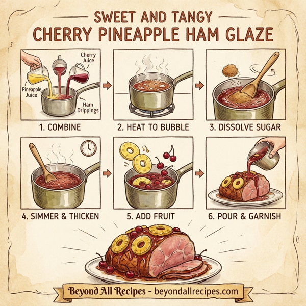 Sweet and Tangy Cherry Pineapple Ham Glaze instructions