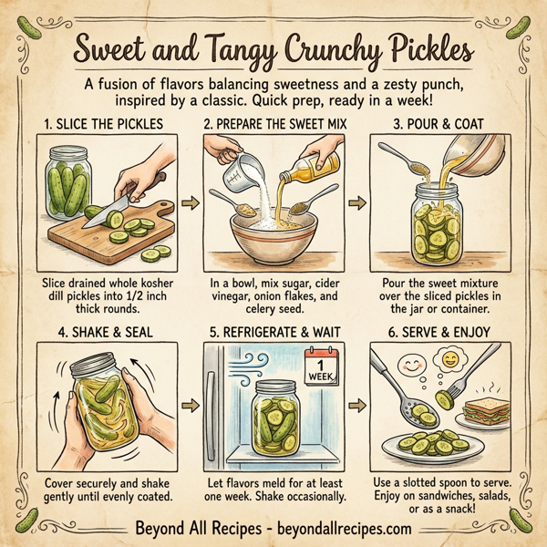 Sweet and Tangy Crunchy Pickles instructions