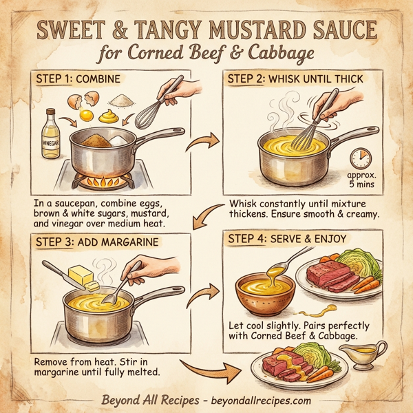 Sweet and Tangy Mustard Sauce for Corned Beef & Cabbage instructions
