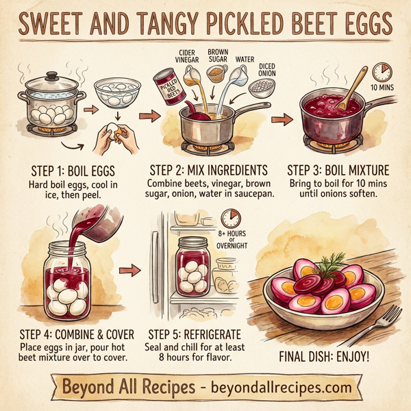 Sweet and Tangy Pickled Beet Eggs instructions