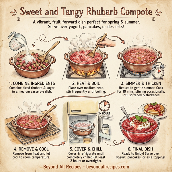 Sweet and Tangy Rhubarb Compote instructions