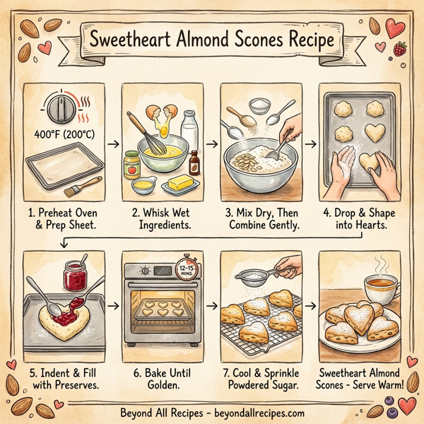 Sweetheart Almond Scones instructions